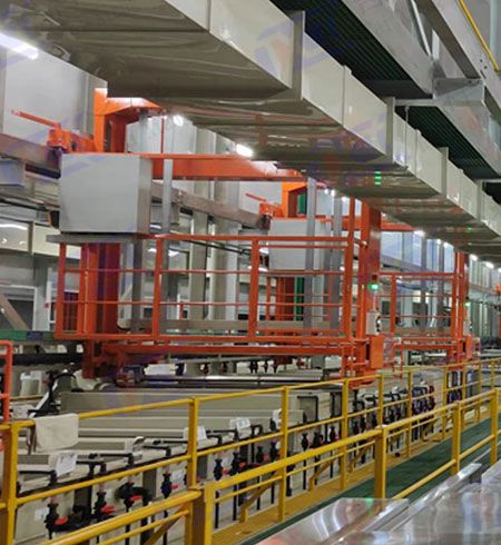 Intelligent hoist type plating line